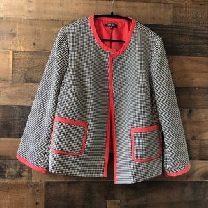 Nine West Pink Black & White Business Blazer